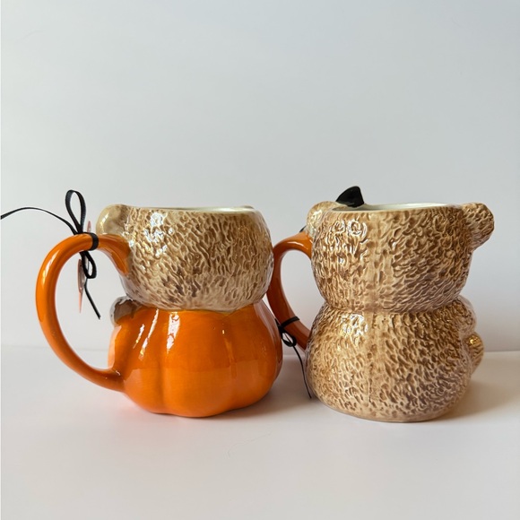 Creepy Critters Halloween Tik Tok Viral Teddy Bear Pumpkin Mugs Lot Of 2 NWT - Picture 4 of 6
